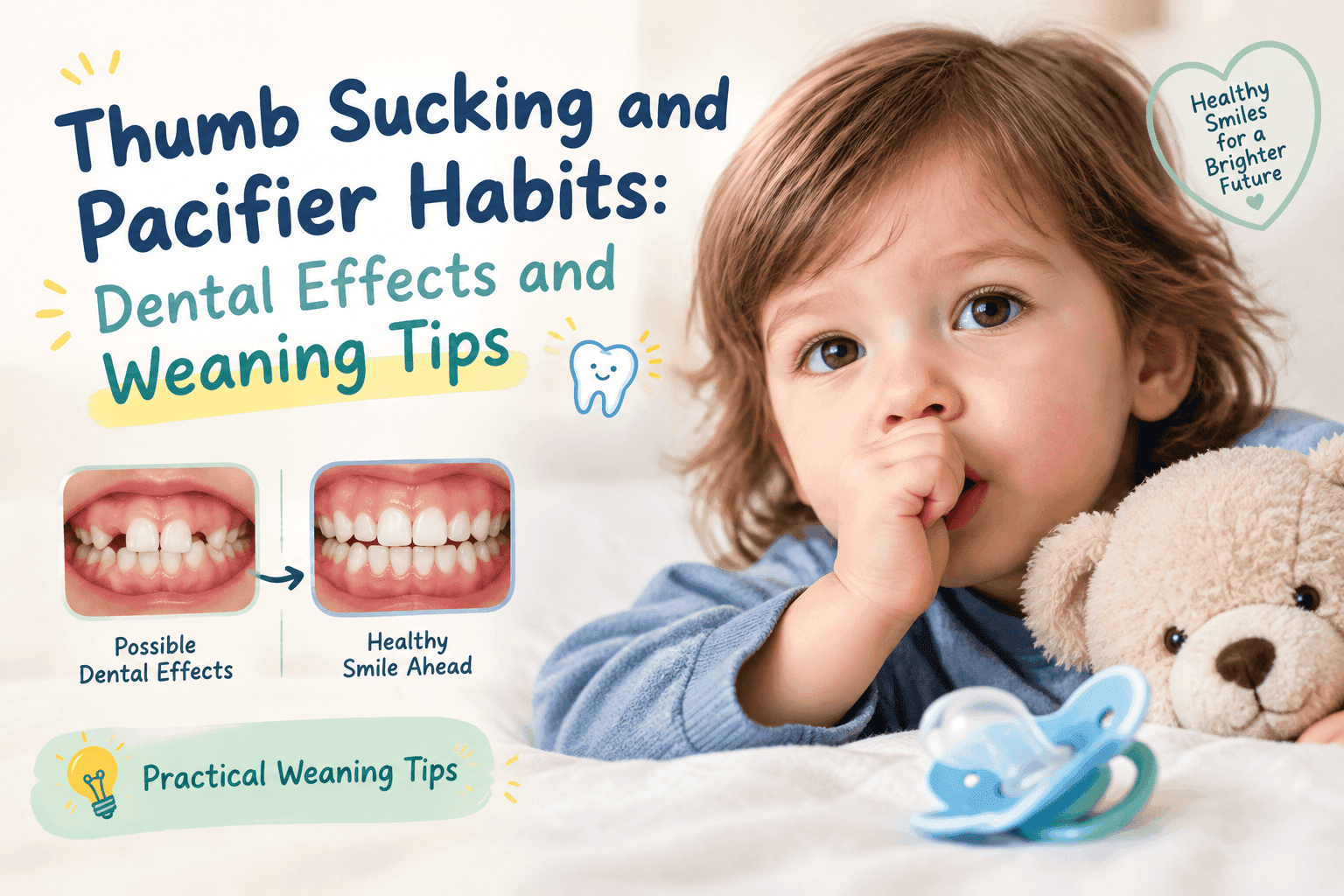 Thumb Sucking and Pacifier Habits: Dental Effects and Weaning Tips