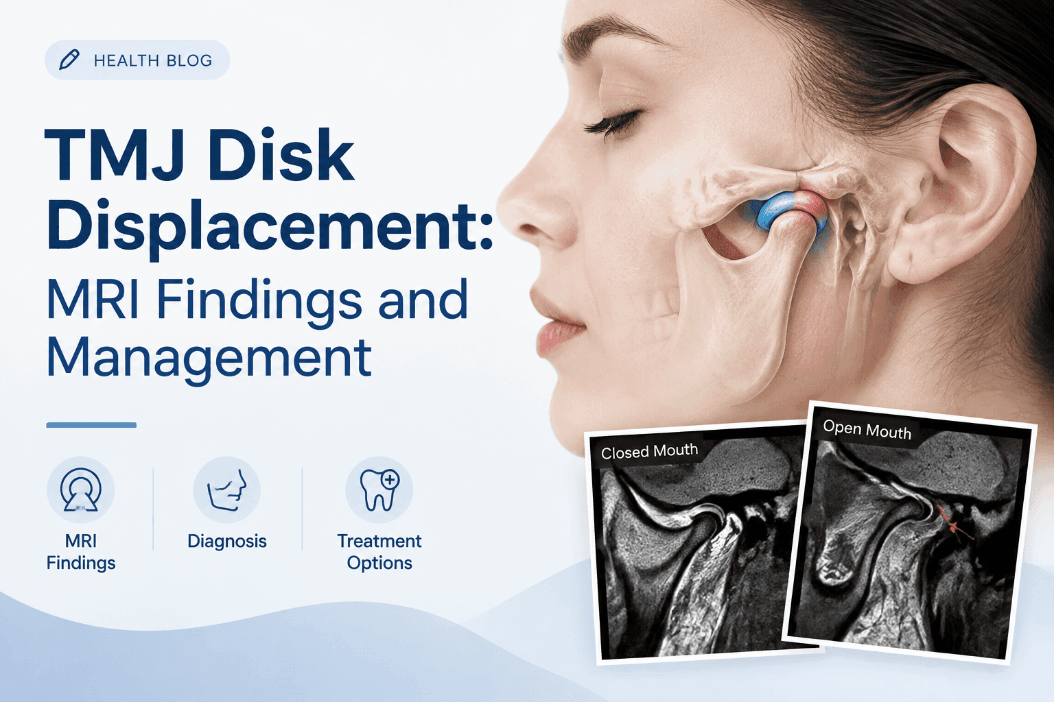 TMJ Disk Displacement: MRI Findings and Management