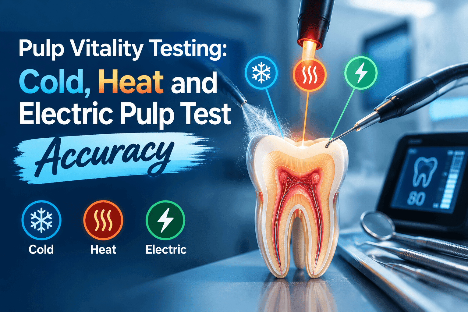 Pulp Vitality Testing: Cold, Heat and Electric Pulp Test Accuracy